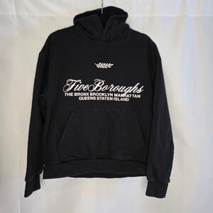 M H&M Black Five Boroughs Hoodie Medium